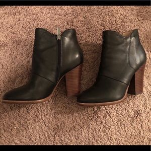 Halogen booties, hardly worn